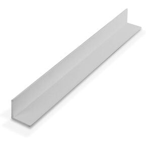 Outwater Plastics 1935-Wh White 3/4 Inch X 3/4 Inch X 5/64 (.078) Inch Thick Styrene Plastic Even Leg Angle Moulding 72 Inch Lengths (Pack of 18 Pieces, 108 feet Total)