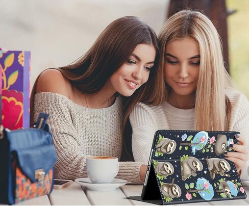 حافظة لجهاز iPad Air 11 بوصة M2 2024، iPad Air 6th Gen/iPad Air 5th Gen 2022/Air 4th 2020 10.9 بوصة، غطاء حامل ذكي متعدد الزوايا للنوم/الاستيقاظ التلقائي، قطة لطيفة in Saudi Arabia