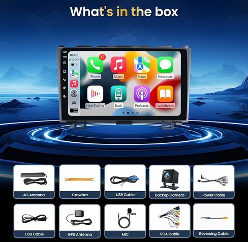 Car Radio for Honda CRV 2007-2011 Stereo: 4G+32G 9" Android 13 Wireless carplay & Android Auto, 1280 * 800 HD Touch Screen, 5G WiFi 5.0 Bluetooth DSP GPS SWC Mirror Link FM &1080P Backup Camera in Saudi Arabia