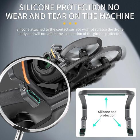 واقي حماية المروحة Avata 2، واقي ممتص الصدمات من سبائك الألومنيوم المضاد للتصادم مع واقي المروحة لـ DJI Avatar 2 in Kuwait