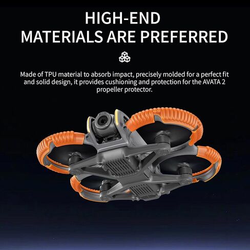 واقي حماية المروحة Avata 2، واقي ممتص الصدمات من سبائك الألومنيوم المضاد للتصادم مع واقي المروحة لـ DJI Avatar 2 in Kuwait