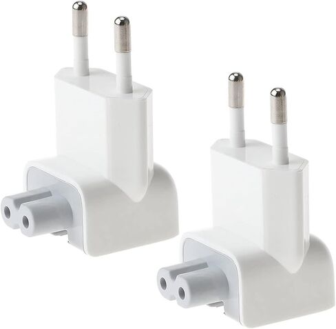 محول تيار متردد قابس أوروبي، محول شاحن سفر لجهاز Mac Book Mac/Book/Phone/Pod AC محول طاقة (عبوة من قطعتين) in Kuwait