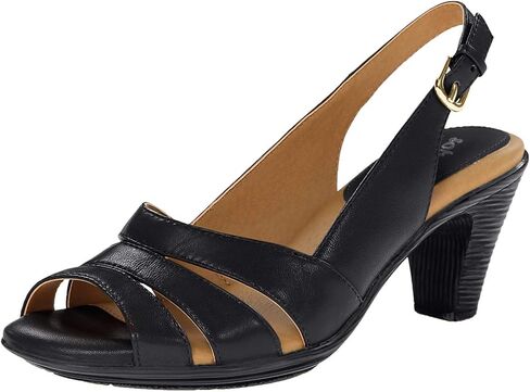 Comfortiva® Neima - Soft Spots Sandals for Women – Smooth Lining – Slingback Strap – Hand-Painted Sleek Heels Black Velvet Sheep Nappa 10 N (AA) in Saudi Arabia
