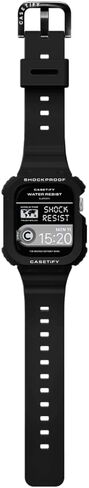سوار ساعة CASETiFY Bounce Odyssey متوافق مع ساعة Apple - 40 ملم/41 ملم/44 ملم/45 ملم - أسود/فضي/صمغ فقاعي/أزرق كهربائي in Saudi Arabia