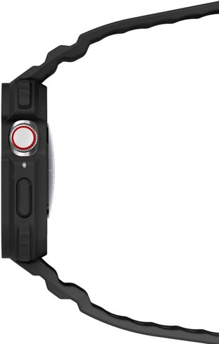 سوار ساعة CASETiFY Bounce Odyssey متوافق مع ساعة Apple - 40 ملم/41 ملم/44 ملم/45 ملم - أسود/فضي/صمغ فقاعي/أزرق كهربائي in Saudi Arabia