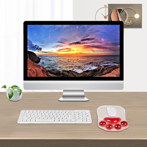 Mouse Pad Ergonomic Cute Cat Paw Mouse Pads with Wrist Support Cushion Soft Silicone Wrist Rests with Non-Slip PU Base, Mousepad Mouse Mat for Laptop Computer Home Office Working Gaming Desk Decor in Saudi Arabia
