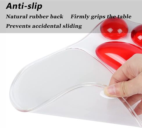 Mouse Pad Ergonomic Cute Cat Paw Mouse Pads with Wrist Support Cushion Soft Silicone Wrist Rests with Non-Slip PU Base, Mousepad Mouse Mat for Laptop Computer Home Office Working Gaming Desk Decor in Saudi Arabia