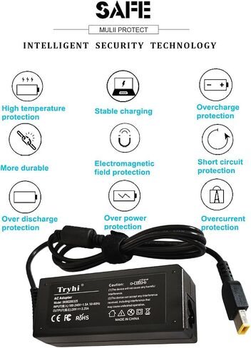 Charger AC Power Adapter Cord Supply for Lenovo ThinkCentre M53 M625 M625q M73 M75q-1 M83 M600 M900 10FM M715q M83 M630e M710q M720 M720q M900 ideacentre 200-01IBW 300s-11IBR 300-20IBR Tiny Desktop PC in Saudi Arabia