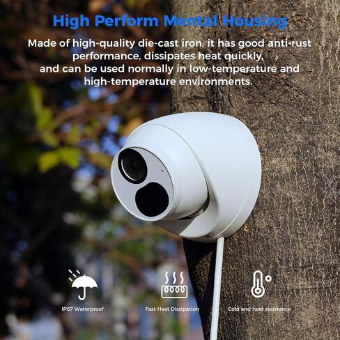 [4K HD Smart Detection+Angle 121°] Hiseeu 4K/8MP PoE Security Camera System Home Security System w/8pcs 4K IP Security Cameras Outdoor 100FT Night Vision 4K 8CH H.265 NVR with 3TB HDD for 24/7 Record in Saudi Arabia