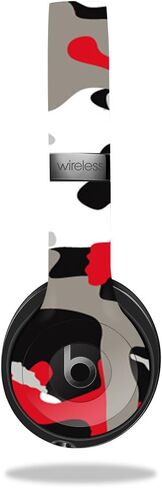 MightySkins Skin Compatible with Beats by Dr. Dre Solo 3 Wireless - Black Camo | Protective, Durable, and Unique Vinyl Decal wrap Cover | Easy to Apply, Remove, and Change Styles | Made in The USA in Saudi Arabia