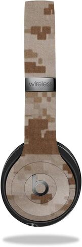 MightySkins Skin Compatible with Beats by Dr. Dre Solo 3 Wireless - Black Camo | Protective, Durable, and Unique Vinyl Decal wrap Cover | Easy to Apply, Remove, and Change Styles | Made in The USA in Saudi Arabia