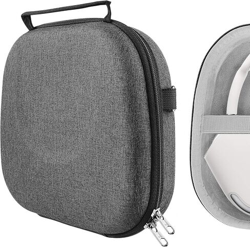 Geekria Shield Headphones Case, Compatible with AirPods Max Headphones Case, Replacement Hard Shell Travel Carrying Bag with Room for Smart Case and Accessories Storage (Dark Grey) in Saudi Arabia
