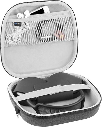 Geekria Shield Headphones Case, Compatible with AirPods Max Headphones Case, Replacement Hard Shell Travel Carrying Bag with Room for Smart Case and Accessories Storage (Dark Grey) in Saudi Arabia