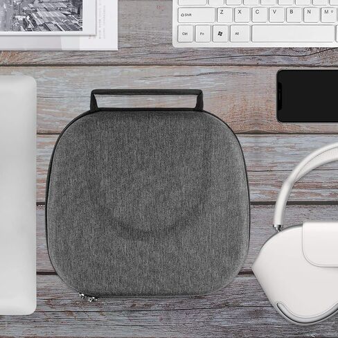 Geekria Shield Headphones Case, Compatible with AirPods Max Headphones Case, Replacement Hard Shell Travel Carrying Bag with Room for Smart Case and Accessories Storage (Dark Grey) in Saudi Arabia