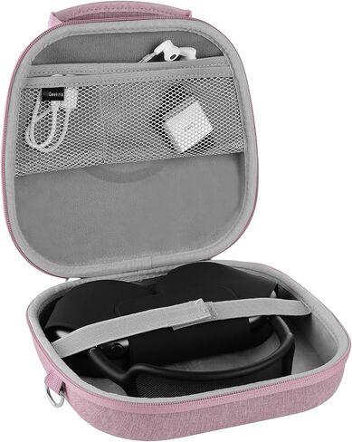 Geekria Shield Headphones Case, Compatible with AirPods Max Headphones Case, Replacement Hard Shell Travel Carrying Bag with Room for Smart Case and Accessories Storage (Dark Grey) in Saudi Arabia