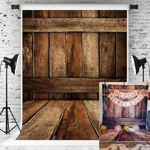 Wood Backdrop for Photography Baby Photo Backdrops Newborn Photoshoot Props Pictures Brown Wooden Abstract Portraits Photo Background 5x7ft in Saudi Arabia