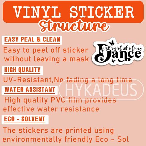 (3Pcs) Life is Better When You Dance Sticker Retro Dancing Vinyl Decals in Saudi Arabia