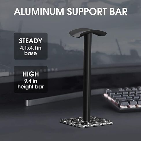 FEIYING Headphone Stand Headset Stand, Headphones Holder, Aluminum Support & Protective Headrest Gaming Headset Holder Hanger Hook Stands Accessories for Desk in Saudi Arabia
