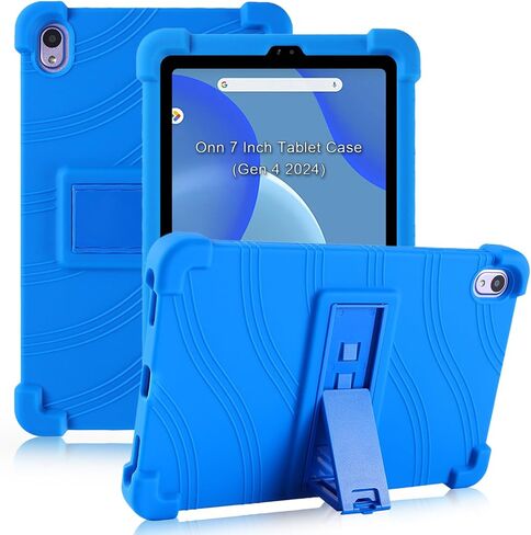 ATOOZ Kids Case for Walmart Onn 7 Inch Tablet 2024 (Model:100135924),Soft Silicone Onn 7" Gen 4 Case with Stand Onn 7 Inch Tablet Case (Blue) in Saudi Arabia