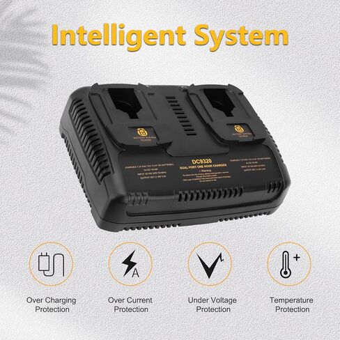 Munikind Dual Fast Charger Compatible with Dewalt Battery Charger 7.2V 12V 14.4V 18V NI-CD NI-MH Battery DC9096 DC9098 DC9099 DC9091 DC9071 in Kuwait