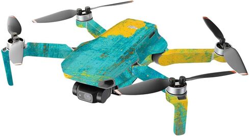 MightySkins متوافقة مع طائرة DJI Mini 2 المحمولة بدون طيار - أزرق أكريليك | غطاء ملتف واقٍ ومتين وفريد ​​من نوعه من الفينيل | سهل التطبيق والإزالة وتغيير الأنماط | صنع في الولايات المتحدة الأمريكية in Saudi Arabia