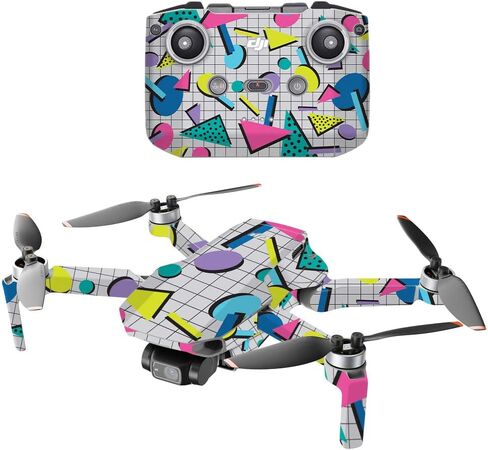 MightySkins متوافقة مع طائرة DJI Mini 2 المحمولة بدون طيار - أزرق أكريليك | غطاء ملتف واقٍ ومتين وفريد ​​من نوعه من الفينيل | سهل التطبيق والإزالة وتغيير الأنماط | صنع في الولايات المتحدة الأمريكية in Saudi Arabia