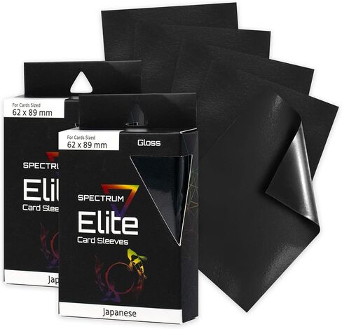 أكمام بطاقات صغيرة من BCW Spectrum Elite Deck Guard | أكمام بطاقات يوجيوه | أسود - 60 كم | أكمام واقية لبطاقات التداول الصغيرة (ليست لـ MTG أو Pokemon) | متين وأنيق in Saudi Arabia