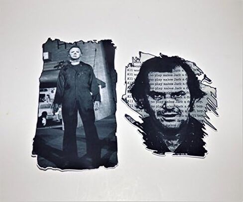 Horror Movie Villains Die Cut Vinyl Stickers Decals SET OF 10 Laptop Skateboard Car Refrig Notebook in Saudi Arabia
