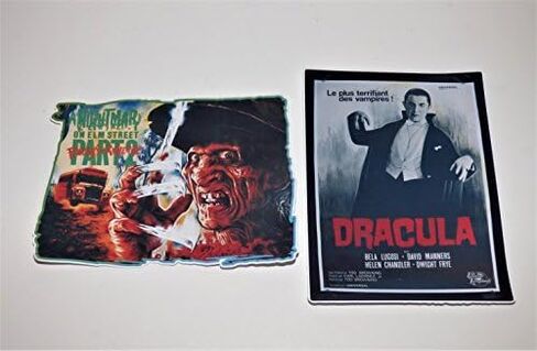 Horror Movie Villains Die Cut Vinyl Stickers Decals SET OF 10 Laptop Skateboard Car Refrig Notebook in Saudi Arabia