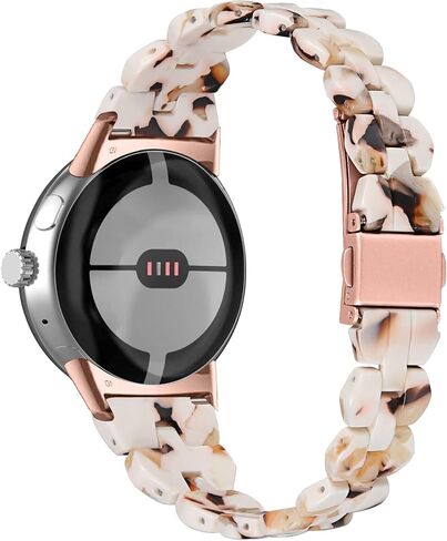 Chofit Compatible with Google Pixel watch 3 41MM/Pixel watch 2/Pixel Watch Bands Women, Stylish Resin Watch Bracelet Replacement Bands for Adjustable Wristband in Saudi Arabia