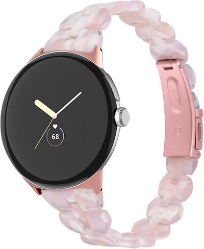Chofit Compatible with Google Pixel watch 3 41MM/Pixel watch 2/Pixel Watch Bands Women, Stylish Resin Watch Bracelet Replacement Bands for Adjustable Wristband in Saudi Arabia