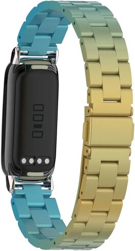 Metal Watchband Compatible with Fitbit inspire 3 Stainless Steel Wrist Strap Bracelet Replacement for inspire3 Smartwatch Accessory for Women Men in Saudi Arabia