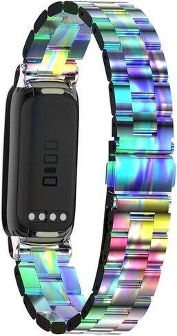Metal Watchband Compatible with Fitbit inspire 3 Stainless Steel Wrist Strap Bracelet Replacement for inspire3 Smartwatch Accessory for Women Men in Saudi Arabia