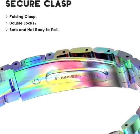 Metal Watchband Compatible with Fitbit inspire 3 Stainless Steel Wrist Strap Bracelet Replacement for inspire3 Smartwatch Accessory for Women Men in Saudi Arabia