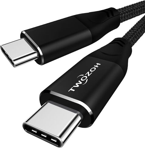 Twozoh USB C to USB C 3.2 Gen 2 Cable 20Gbps Data Transfer 100W PD Fast Charging 4K Video Output Monitor Cord (15FT, Grey) in Saudi Arabia