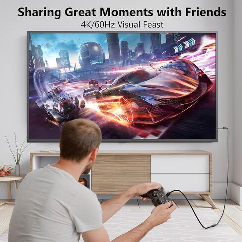 USB C Extension Cable 8 FT, Type-C Male to Female Extender Cord, 4K Video USB 3.1 Gen 2 100W Charging 10Gbps/USB 3.2 Transfer for iPhone 15/ Plus/Pro / 15 Pro Max, Galaxy, MacBook, iPad, PSVR2, More in Saudi Arabia