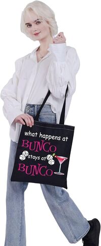 VAMSII Funny Bingo Player Gift What Happens At Bingo Stays At Bingo Lucky Bingo Bag For Women Her (Bingo Bingo) in Saudi Arabia