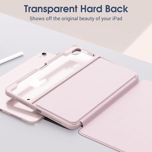 ProCase Smart Case for iPad Air 11-inch M2 (2024), iPad Air 5th Generation (2022) / iPad Air 4th Gen (2020) 10.9 Inch; Shockproof Cover with Clear Back & Pencil Holder -Blue in Saudi Arabia