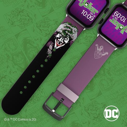 DC Comics - Smartwatch Band - Officially Licensed, Compatible with Every Size & Series of Apple Watch (watch not included) in Saudi Arabia