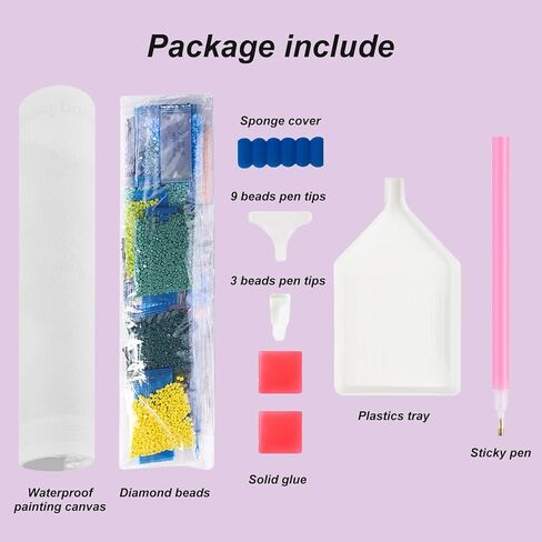 مجموعات الطلاء الماسي من Acudotr للبالغين، مجموعات فنية ماسية خماسية الأبعاد للمبتدئين، مجموعات طلاء ماسية كاملة الحفر لديكور جدار المنزل، قطة، 12 × 12 بوصة in Kuwait