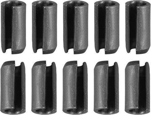 دبوس زنبركي مشقوق مقاس 5 مم × 22 مم - 30 عبوة - جيد لمثبت الماكينة المنزلية - دبوس شد وتد زنبركي 65Mn - أسود in Kuwait