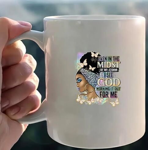 12-Piece Set of Black Girl Christmas, African Queen Vinyl Stickers, Inspirational UV Vinyl Sticker Wraps, High Adhesive Decals for Coffee Mugs, Laptops, Books, Cups, Bottles etc. (STYLEE) in Saudi Arabia
