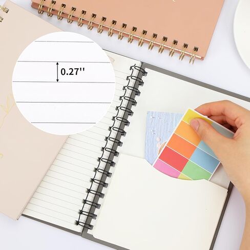 EOOUT 3 حزمه من المجلات الجمالية الحلزونية للنساء 160 صفحة، 5.7 × 8.3 بوصة، دفتر ملاحظات لطيف يحكم الكلية، جيب خلفي، هدايا اللوازم المدرسية المكتبية in Saudi Arabia