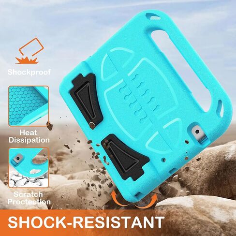 Kids Cases for iPad 10.2inch 9th/ 8th / 7th Generation, iPad Pro 10.5 inch & iPad Air 3, EVA Shockproof Handle Stand Kids Case for iPad 10.2" and 10.5'' (Light Purple) in Saudi Arabia