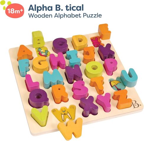 B. toys- Counting Rainbows- Number Puzzle for Kids – Wooden Number Puzzle – Counting Toy for Toddlers – 20 Chunky Puzzle Pieces – 18 Months + in Saudi Arabia