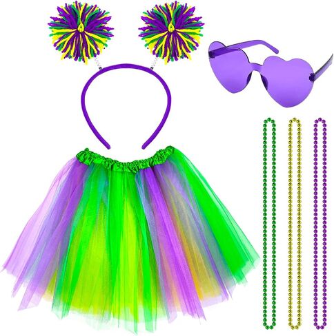 4th of July Costume Accessories Set for Women USA Accessories Independence Day Tutu Skirt Parade Party Accessories in Kuwait