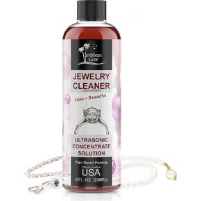 Caribbean Gem Jewelry Cleaner Concentrate - Highly Concentrated Ultrasonic Jewelry Cleaner Solution - Plant Based Jewelry Cleaning Solution for Ultrasonic Machine - 2 Pack Ultrasonic Cleaner Solution