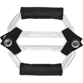 GP BackGrip PRO، قبضة يد ركاب مسند الرأس للشاحنة والسيارة رانجلر JL JT JK مقبض للطرق الوعرة والأطفال وكبار السن، ملحقات جيب حاصلة على براءة اختراع، ألومنيوم، أسود داكن، عبوتان