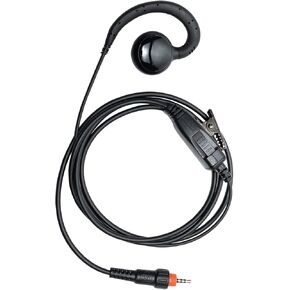 Earpiece for Motorola CLP1010 CLP1040 CLP1060 Walkie Talkie 2 Way Radio with CLP Single Pin C Ring Headset and PTT Mic, Replace for HKLN4455 HKLN4487 HKLN4603 (1 Pack)