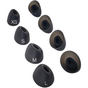8X Eartips Replacement for Jabra Elite 10 True Wireless Bluetooth Earbuds Earpad * 4 Pairs - Matte Black in Kuwait